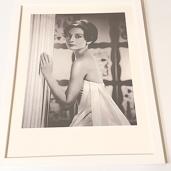 Retro Audrey Hepburn Poster in White Frame - Picture 2 of 5